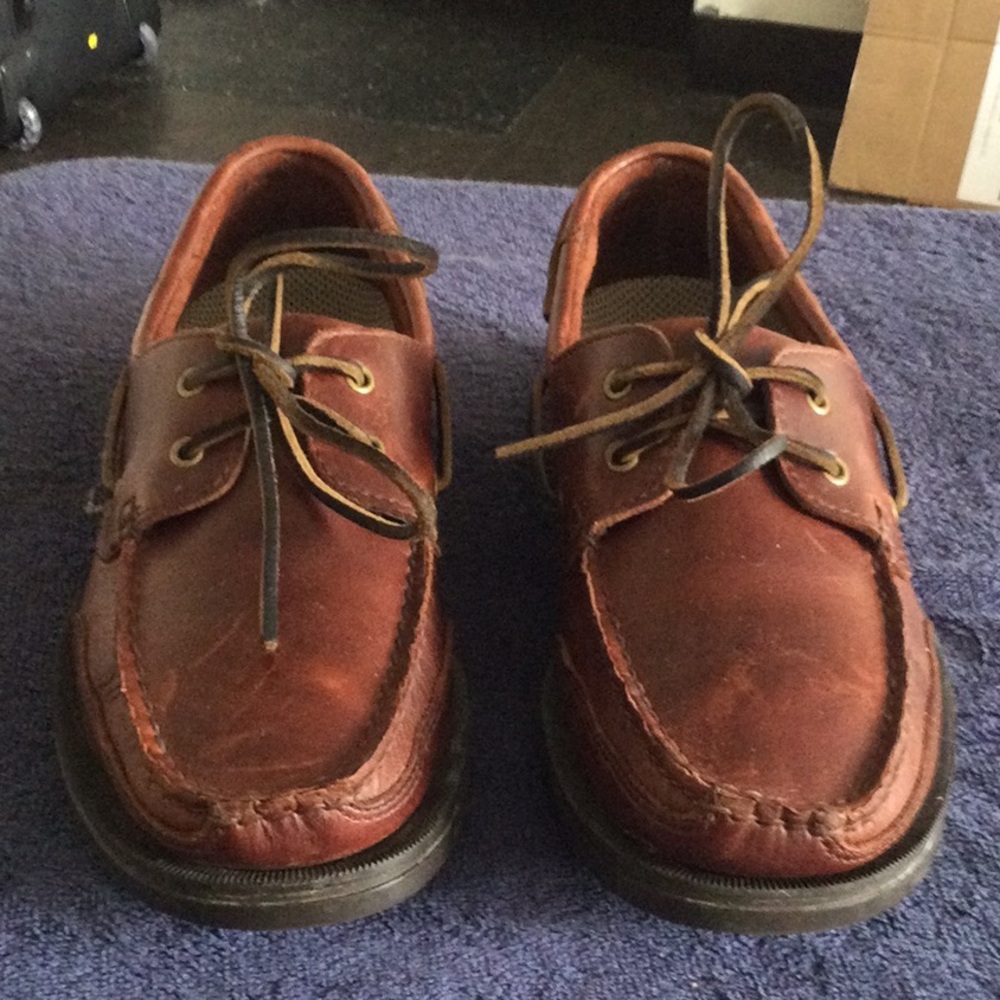 Men's Brown Leather Casual Lace-Up Shoes